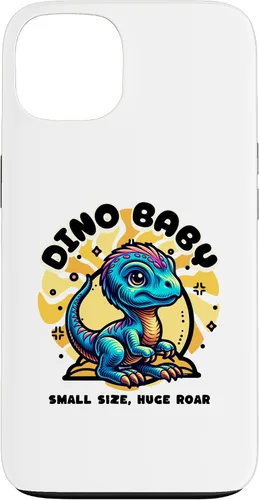 Vista 7 de Cute Dino Baby Cartoon Illustration for Kids Case for iPhone 17