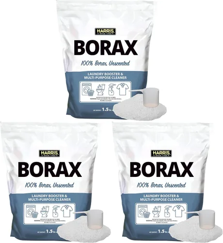 Vista 7 de HARRIS - Potenciador de lavandería en polvo de bórax para agua dura y poderoso limpiador multiuso, 1.5lb (Sin fragancia)