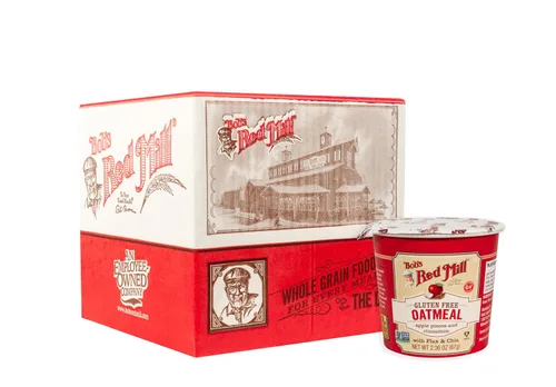 Vista 6 de Bob's Red Mill GF Taza de avena, arce y azúcar morena, taza de 2.15 onzas (paquete de 8), sin gluten, sin OMG, grano entero, Kosher