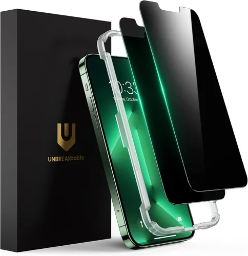 Vista 11 de UNBREAKcable Paquete de 2 protectores de pantalla de privacidad para iPhone 11 Pro Max/Xs Max, vidrio templado inastillable