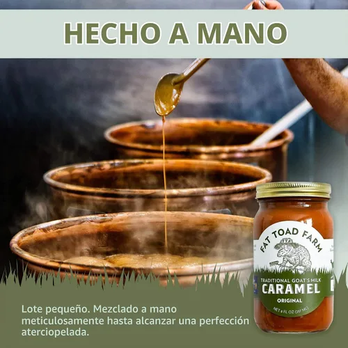 Vista 6 de Fat Toad Farm - Salsa de Caramelo Tradicional de Leche de Cabra/Cajeta, Original, Sin Gluten, 8 fl oz