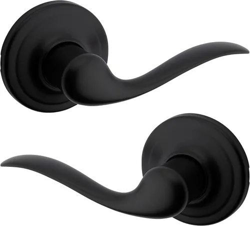 Vista 25 de Kwikset Tustin - Manija de puerta de entrada con cerradura y llave, palanca exterior reversible con cerradura segura, para entrada principal