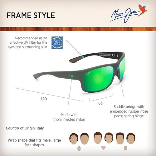 Vista 6 de Maui Jim Gafas de sol polarizadas Southern Cross para hombre