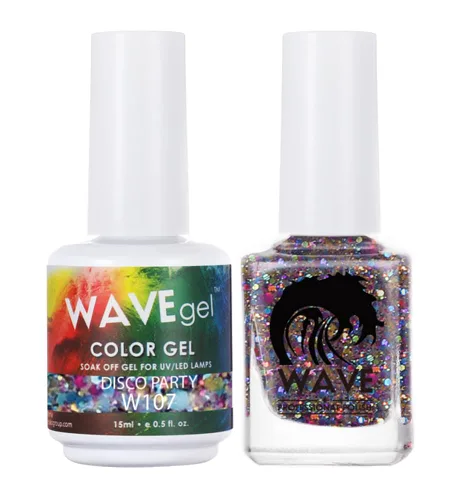 Vista 203 de WAVEGEL - Juego dúo de gel y esmalte de uñas a juego - Colección Simplicity - #P109 Blizzard I 0.5 onzas