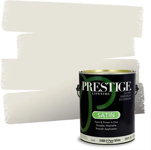 Vista 83 de PRESTIGE Pinturas Pintura Exterior e Imprimación en Uno, 1 Galón, Mate, Combinación Comparable de Sherwin Williams* Black Magic* SW6991-PCM