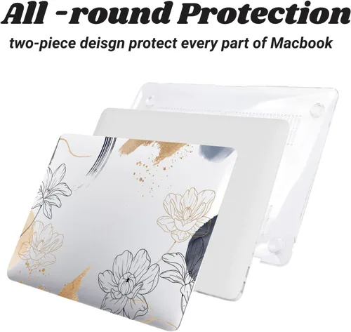 Vista 104 de Funda rígida compatible con MacBook Pro de 13 pulgadas 2012 2011 2010 2009 2008 versión A1278 con CD-ROM, funda de plástico para laptop cubierta
