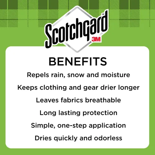 Vista 3 de Scotchgard - Protector de agua resistente, repele el agua, ideal para ropa externa, tiendas de campaña, mochilas, lona, poliéster y nailon, 21 onzas