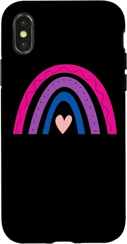 Vista 5 de Rainbow Colours Bisexual Flag Pride Bisexual Bi Case for iPhone 17