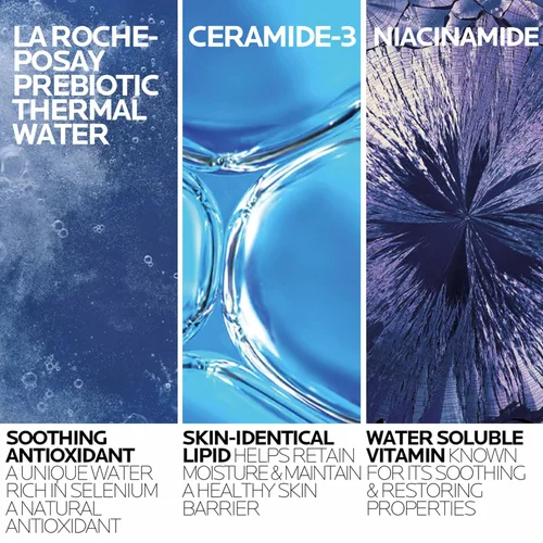 Vista 2 de La Roche-Posay Toleriane - Limpiador facial suave e hidratante, limpiador facial hidratante con niacinamida + ceramidas, lavado facial diario