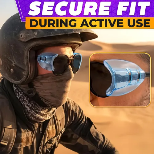 Vista 7 de BURIUS Protectores laterales de seguridad para lentes con clip – Se ajustan al 98% de las gafas Protecciones ligeras de laboratorio