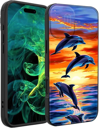 Vista 25 de Funda para iPhone Air con cubierta para cámara deslizante, resistente de doble capa, híbrida, a prueba de golpes, funda protectora resistente