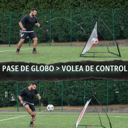 Vista 7 de QuickPlay Red de rebote Spot Target para fútbol Red de rebote resistente al clima con bolsa de transporte Ideal para práctica de pases