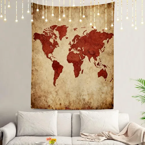 Vista 12 de Shrahala Tapiz de pared de hojas de arce otoñal, hojas rojas llameantes, fondo negro, tapiz grande para colgar en la pared, tapiz decorativo
