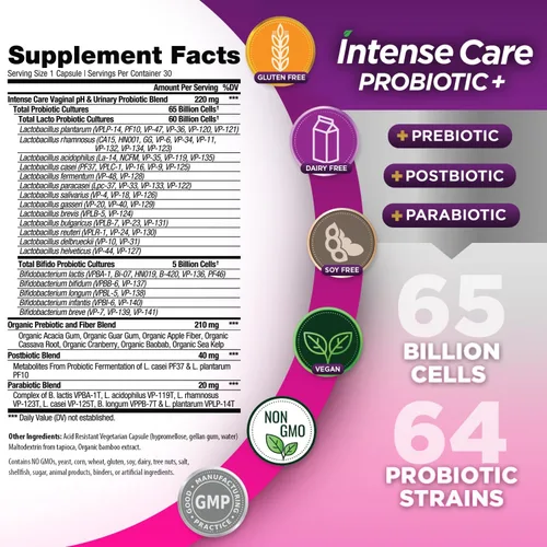 Vista 2 de Vital Planet - Probióticos urinarios y pH vaginal de cuidado intenso, prebióticos, postbióticos, parabióticos, suplemento refrigerado 4 en 1