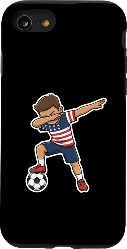 Vista 18 de Dab, Patriotic American Flag Player Case for iPhone 17
