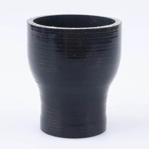 Vista 43 de AC PERFORMANCE ID de 1" a 1/2" (25mm a 13mm) Manguera de silicona recta reductora de 3 capas reforzada negra, 3" de longitud Negro