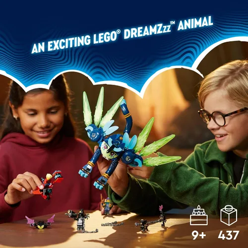 Vista 2 de LEGO DREAMZzz Zoey and Zian The Cat-Owl, juego de construcción de juguetes de animales inspirado en programas de televisión para niños, juguete