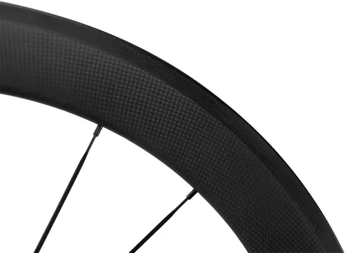Vista 5 de Sunrise Ruedas de carbono para bicicleta, 2.362 in, profundidad, 0.984 in, anchura, juego de ruedas 700c, llanta de ciclismo de carretera
