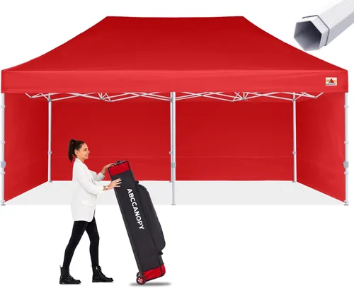 Vista 26 de ABCCANOPY - Tienda de campaña con dosel de primera calidad, sombra instantánea comercial, 10 x 15, serie premium, gris