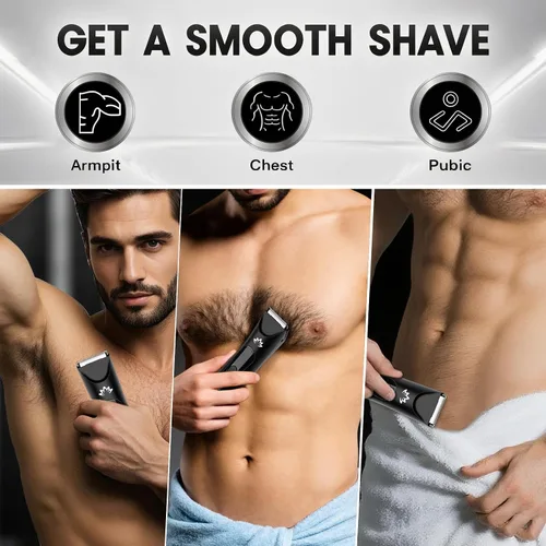 Vista 3 de Suttik Manscape - Recortadora de cuerpo y bolas para hombre, afeitadora