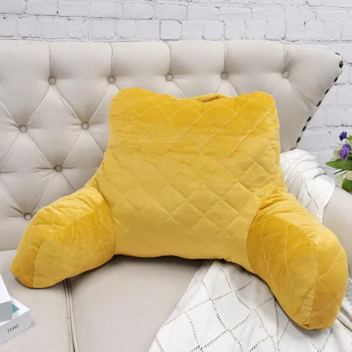 Vista 11 de Home Soft Things DO-IT-Yourself - Funda de almohada acolchada de terciopelo para lectura y relleno, respaldo para tumbona y reposabrazos