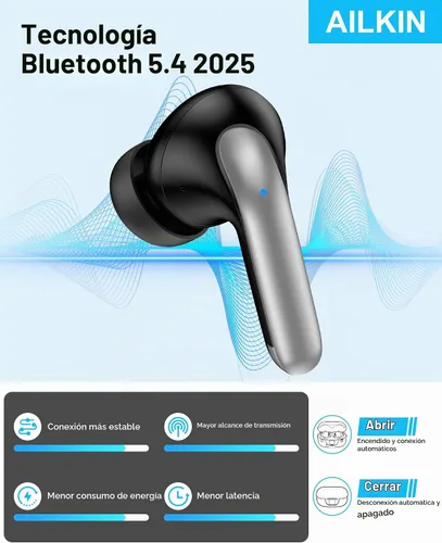 Vista 3 de Auriculares inalámbricos Samsung para Samsung Galaxy A17 A16 S26 Ultra S26+ S25, auriculares intrauditivos Bluetooth para iPhone17 Pro Max