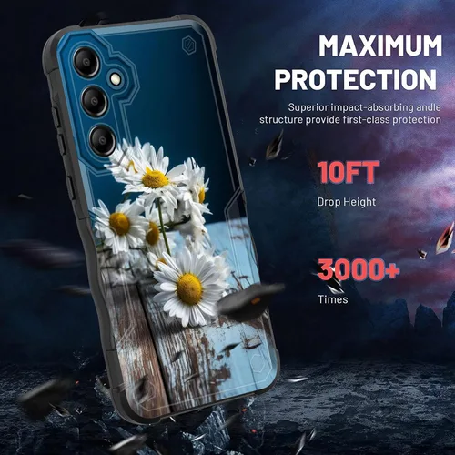 Vista 335 de Funda para Galaxy A14 5G, [Doble Capa][Protección contra Caídas de Grado Militar de 10 Pies] [Antideslizante] Funda Resistente a Prueba de Golpes
