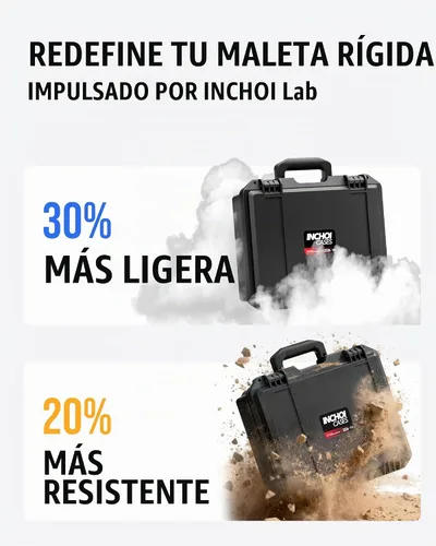 Vista 3 de Carcasa rígida impermeable para DJI Mini 4 Pro Fly More Combo (RC 2/RC-N3) - Funda de transporte para drones a prueba de golpes IP67, caja de Para