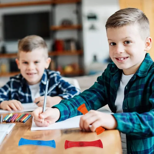 Vista 7 de Vanblue Juguete para ansiedad, 10 unidades, malla de mármol, sensorial, para aliviar el estrés, para niños y adultos, TDAH, añadir autismo