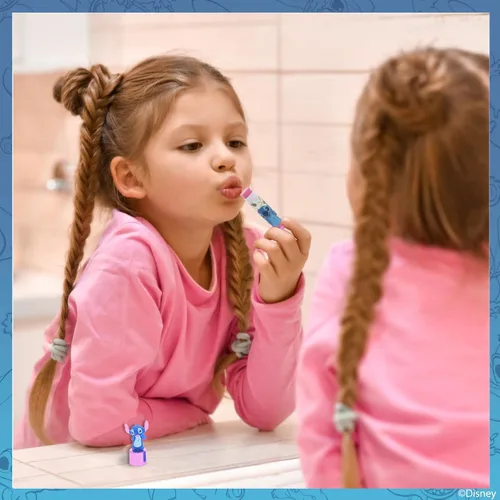 Vista 8 de Disney Stitch 5 piezas a base de plantas, set de bálsamo labial hidratante para maquillaje para niñas, niños y bebés, perfecto para fiestas, fiestas
