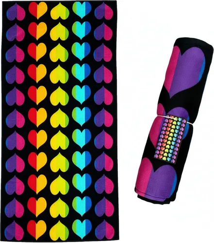 Vista 10 de Wildkin Toalla de playa para niños, 100% algodón, suave y absorbente, ideal para piscina y playa, animales salvajes Verde Oscuro