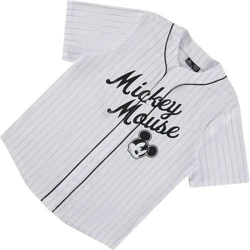 Vista 6 de Disney Mickey Mouse - Camiseta de manga corta con botones para hombre #28
