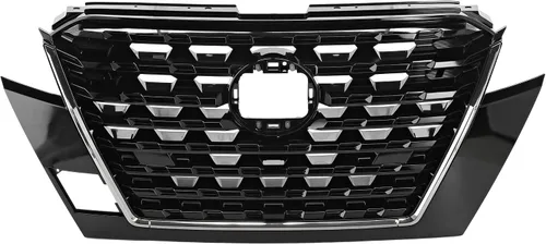 Vista 55 de Garage-Pro Conjunto de Parrilla Frontal para Nissan Frontier 1998-2000, Cáscara Cromada, Inserción Negra, Accesorios Nissan Frontier, NI1200183