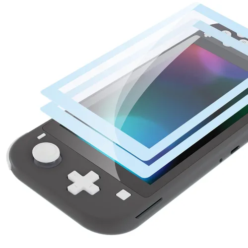 Vista 20 de eXtremeRate Protector de pantalla de vidrio templado 9H para Nintendo Switch Lite, paquete de 2, 0.020 in de grosor, 99.9% de transparencia, fácil
