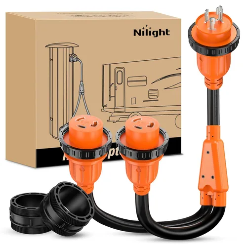 Vista 20 de Nilight Cable adaptador de secadora de 30 amperios a 30 amperios calibre 10 10-30P a 14-30R con cable de tierra