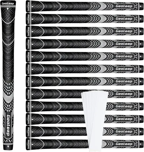 Vista 27 de Geoleap Golf Grips Set of 13- Grips with Tapes and Grips with All Repair Kits for Choice,Hybrid Golf Club Grips All Weather Contral, High Feedback &