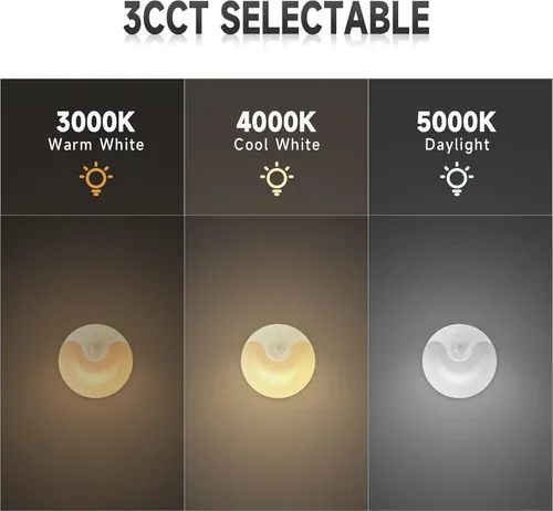 Vista 7 de Luz nocturna LED, luz de armario recargable, sensor de atardecer a amanecer, luz nocturna pequeña que se enciende y apaga automáticamente