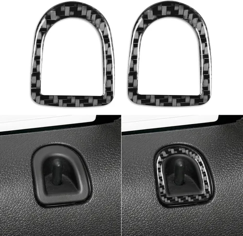 Vista 12 de NVCNX Fibra de Carbono Compatible con Ford Mustang GT Shelby 2010-2014 2011 2012 2013 Consola Central del Coche Transmisión Automática Caja