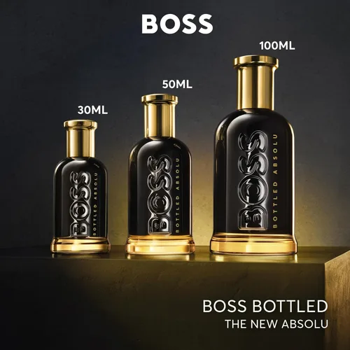 Vista 4 de Hugo Boss Bottled Absolu Parfum Intense – Colonia masculina amaderada – Con notas de acorde de cuero, pachulí y esencia de cedro – Fragancia