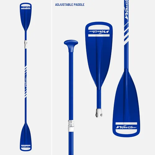 Vista 9 de WAVESTORM SUP Kayak híbrido de 9 pies y 6 pies con parte superior suave de espuma para adultos y niños de todos los niveles de kayak de remo, azul