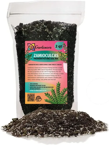 Vista 7 de Eleva tus zamioculcas con la mezcla orgánica de tierra de Gardenera - Cultiva más saludable y más elegancia - 1 cuarto de galón