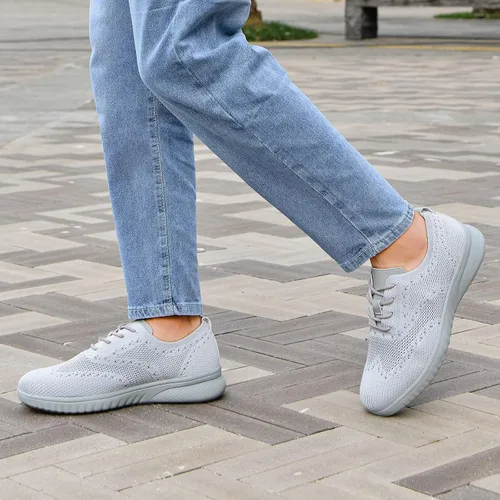 Vista 3 de TIOSEBON Zapatos deportivos Oxoford para caminar para hombre, zapatos casuales de malla de trabajo