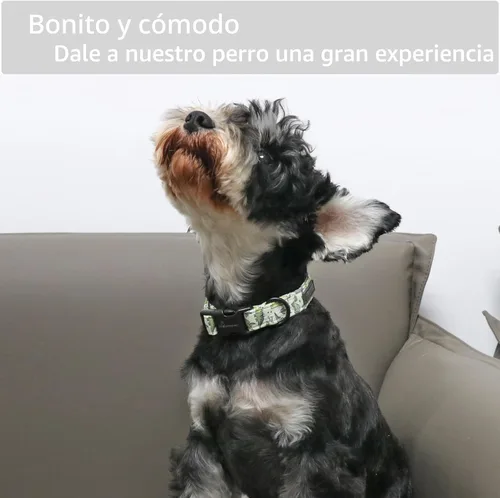 Vista 5 de Aring Pet Collar de algodón, ligero y ajustable, con hebilla de liberación rápida para perros pequeños, medianos y grandes, para cachorros, S