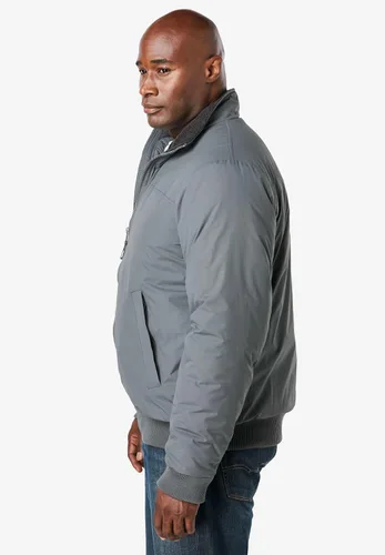 Vista 4 de KingSize Chaqueta bomber grande y alta con forro polar para hombre