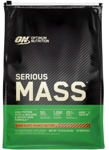 Vista 10 de Proteína para ganar peso Serious Mass Gainer de Optimum Nutrition, 1054620, Banana, 1, 1