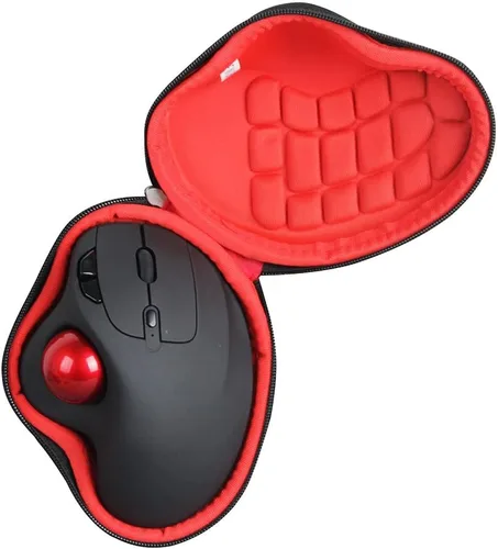 Vista 7 de Hermitshell Estuche rígido de viaje para ratón inalámbrico Nulea M501 Trackball (Negro+Azul)