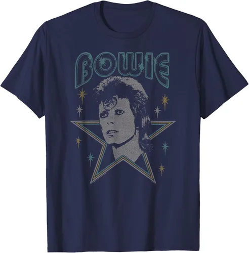 Vista 16 de David Bowie - Camiseta azul Ziggy Stardust, Negro, S