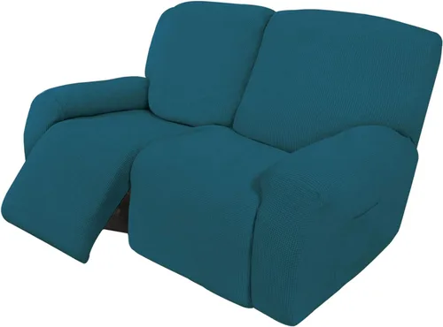 Vista 98 de Easy-Going Funda Elástica para Sofá Reclinable Cobertor de Sofá 4 Piezas Protector de Muebles Sofá Suave con Fondo Elástico Poliéster Spandex Tela