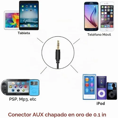 Vista 7 de Cable USB y AUX estéreo para coche, cambiador de CD MP3, compatible