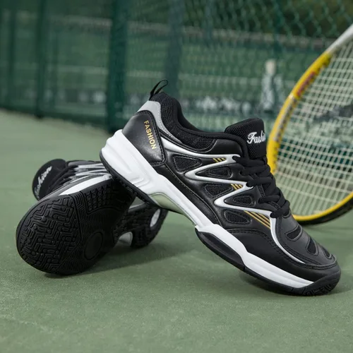 Vista 7 de EADNLY Zapatos de pickleball para hombre, zapatos de bádminton, zapatos de tenis para interiores, zapatos de pista de raquetbol, squash, zapatos